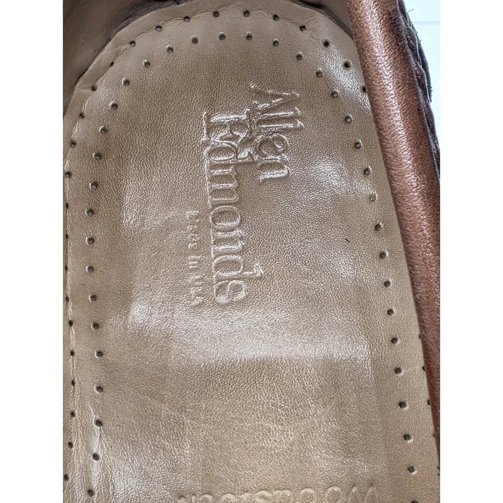 Allen Edmonds  Loafers Woodstock 11D US Slip On KiltieTassel  2 Tone Black Brown